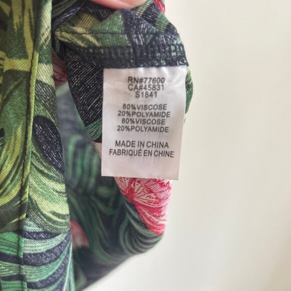 NWT Free People x Sandrine Rose Tropical Print Button-Down Shirt Women’s Small - Picture 7 of 8